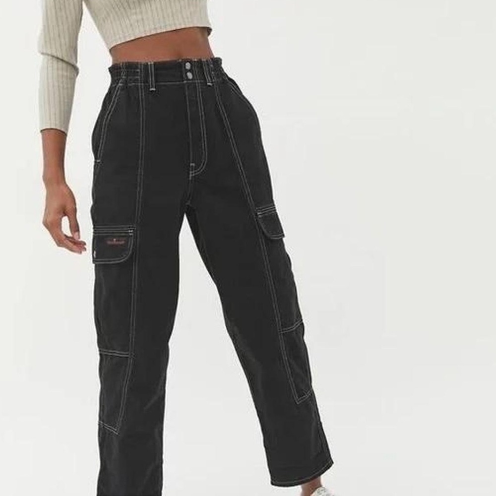 Urban Outfitters BDG Highwaisted Black Cargo Jeans